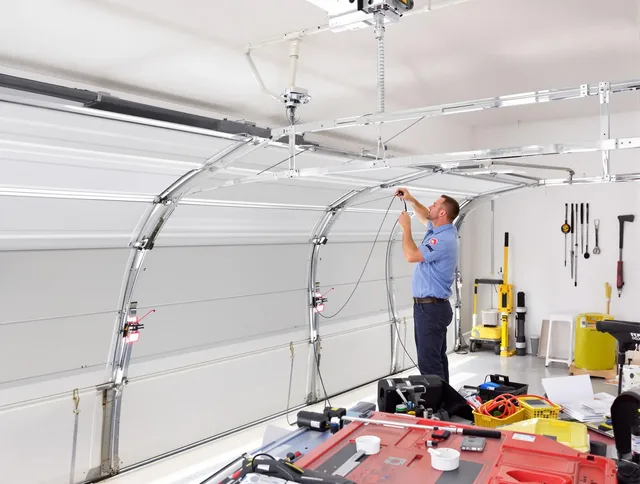 Garage door cable repair service by Grafton Garage Door Repair in Grafton