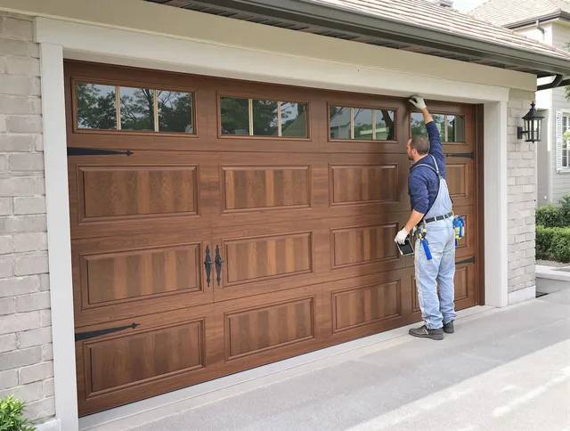 Custom garage door showcase by Grafton Garage Door Repair in Grafton
