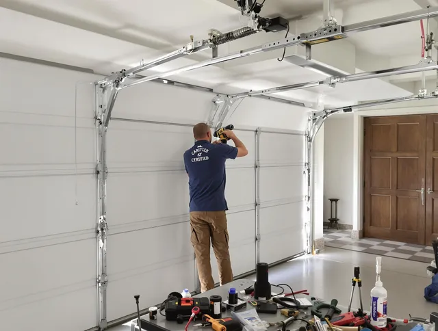 Grafton Garage Door Repair certified technician performing precision garage door repair in Grafton